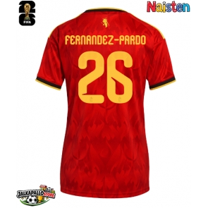 Belgia Matias Fernandez-Pardo #26 Kotipaita Naisten MM-kisat 2026 Lyhythihainen